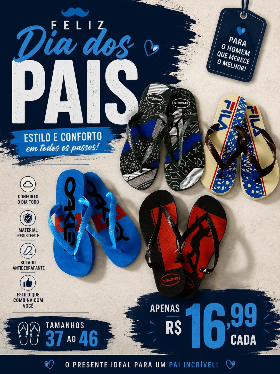 Chinelo Masculino Adulto