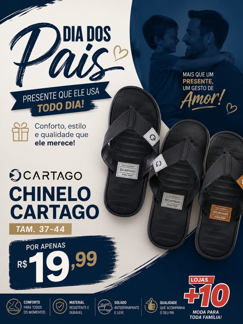 Chinelo Cartago Adulto