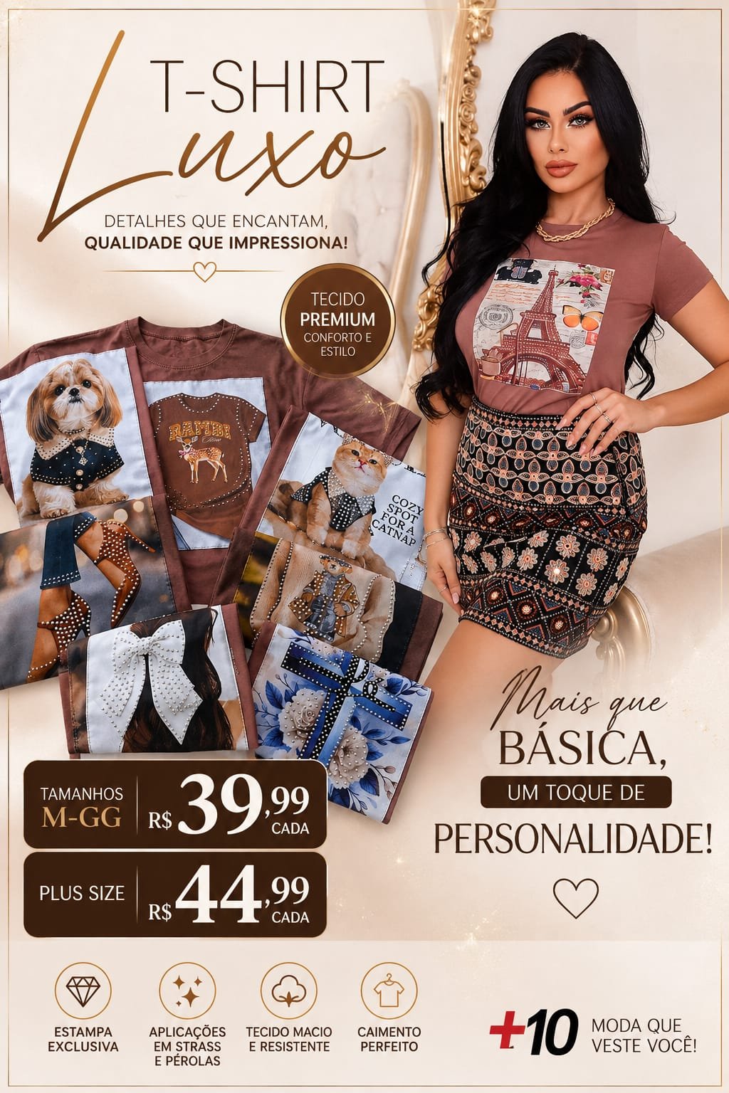 T-shirt Luxo Slim