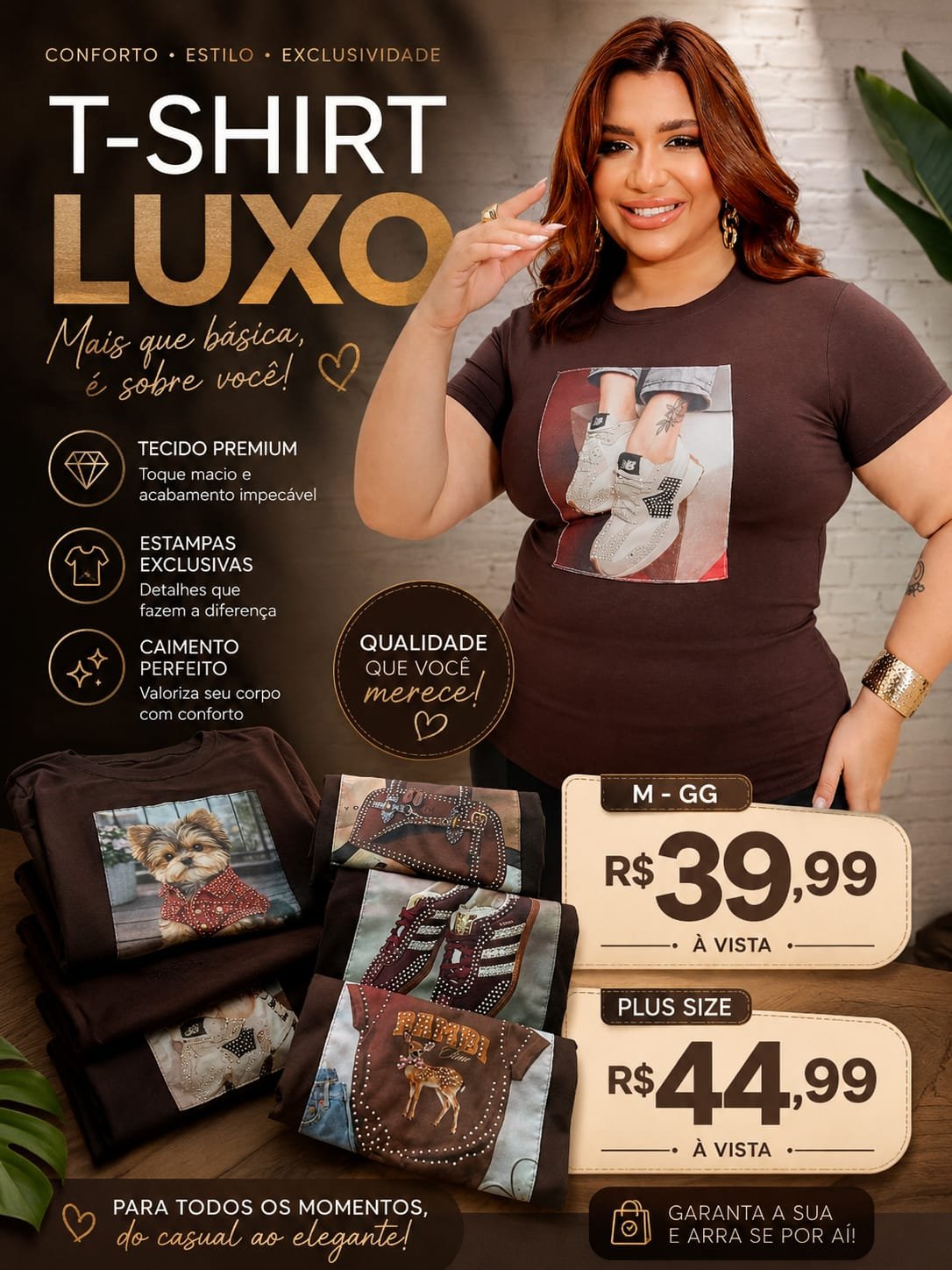 T-shirt Luxo Plus Size