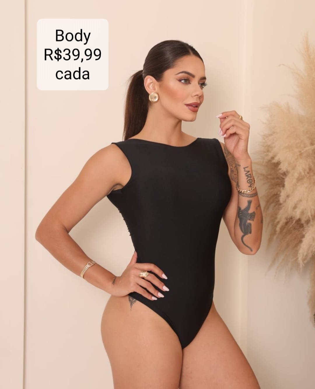 Body Adulto Preto